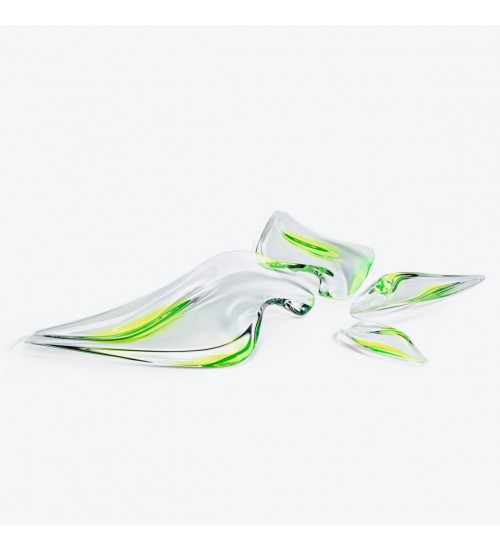 Zaha Hadid Design Aqua Platter液态造型盘4件套（限量200件）青色H7.7cm
